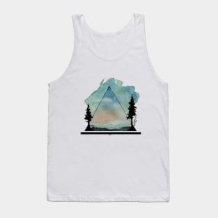 Watercolor Mountains Tank Top